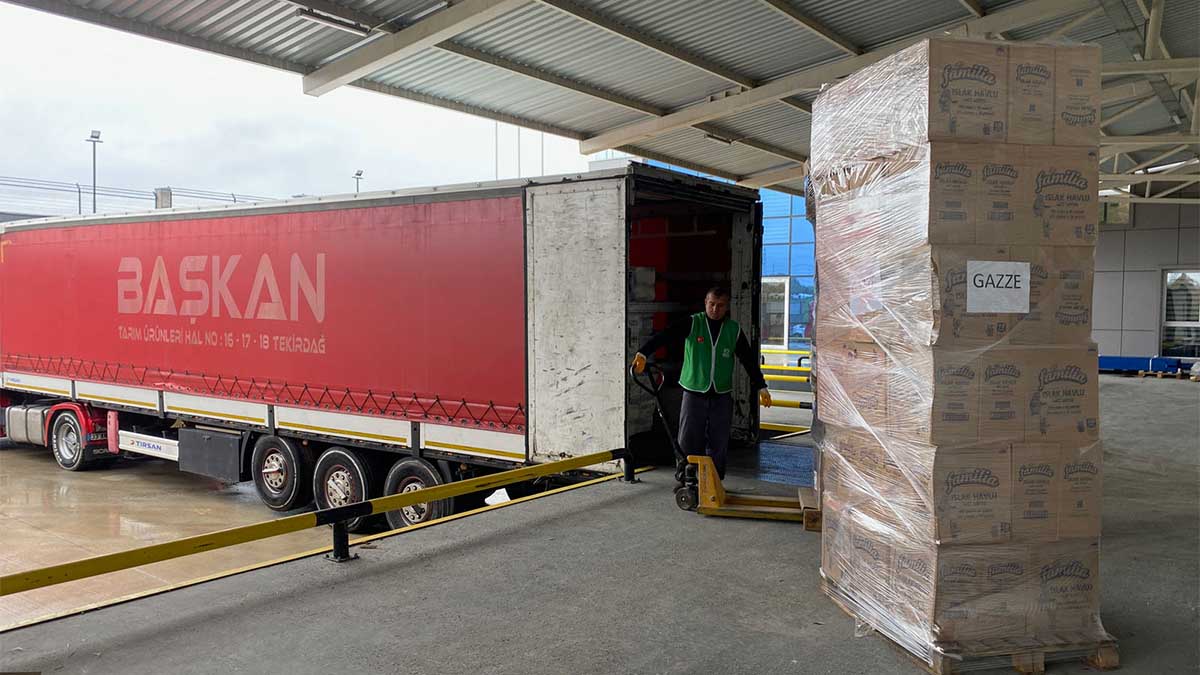 İHH’dan Gazze’ye 8 TIR’lık insani yardım