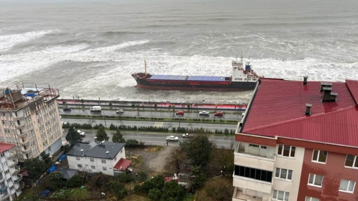AFAD duyurdu: Artvin'i şiddetli vurdu! Esenyalı isimli kuru yük gemisi karaya oturdu