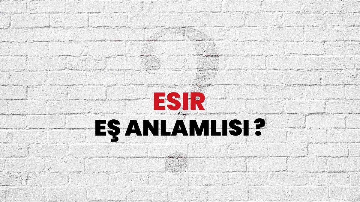 Esir eş anlamlısı