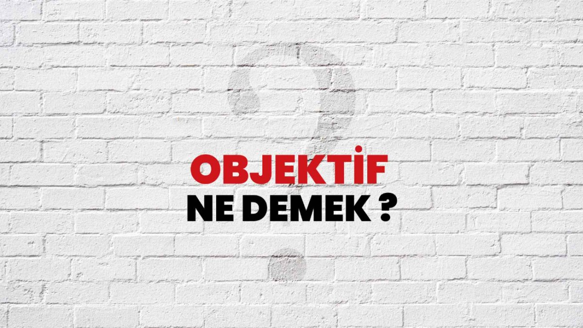 Objektif Ne Demek: Anlamı, Türkçede Kullanımı ve Örnekler
