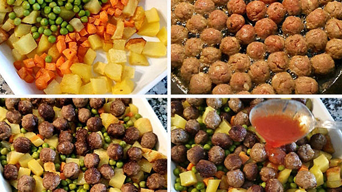 Misafir sofralarının yıldızı: İlk tabak bitmeden ikincisini isteyecekler! Köfteli bezelye yemeği kolay tarifi (VİDEO)