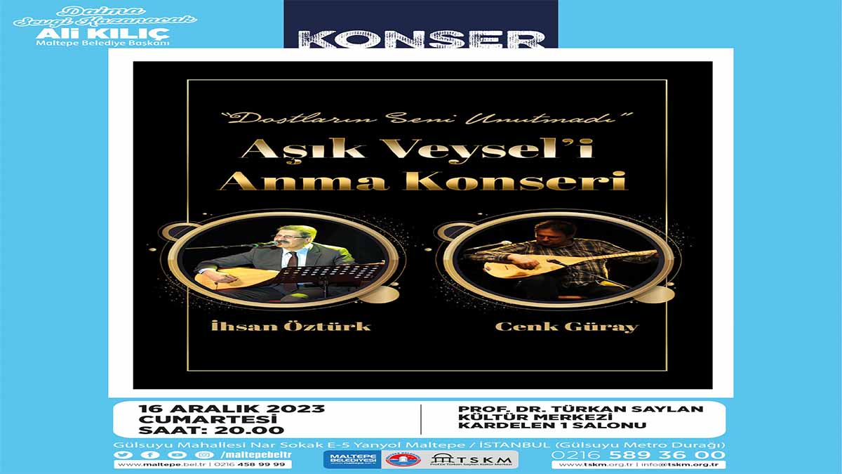 Maltepe’de 2023, Âşık Veysel Yılı etkinlikleriyle son buluyor