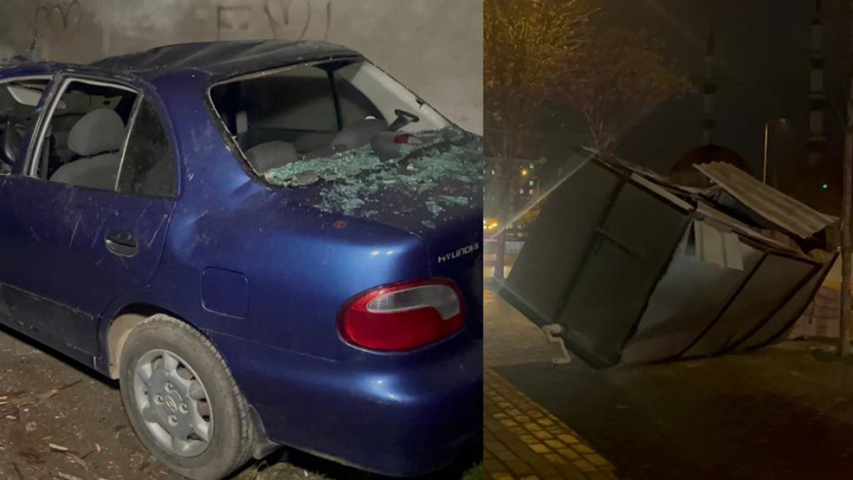 Bursa'da lodos hayatı felç etti: Ağaçlar devrildi, çatılar uçtu, 2 kişi yaralandı