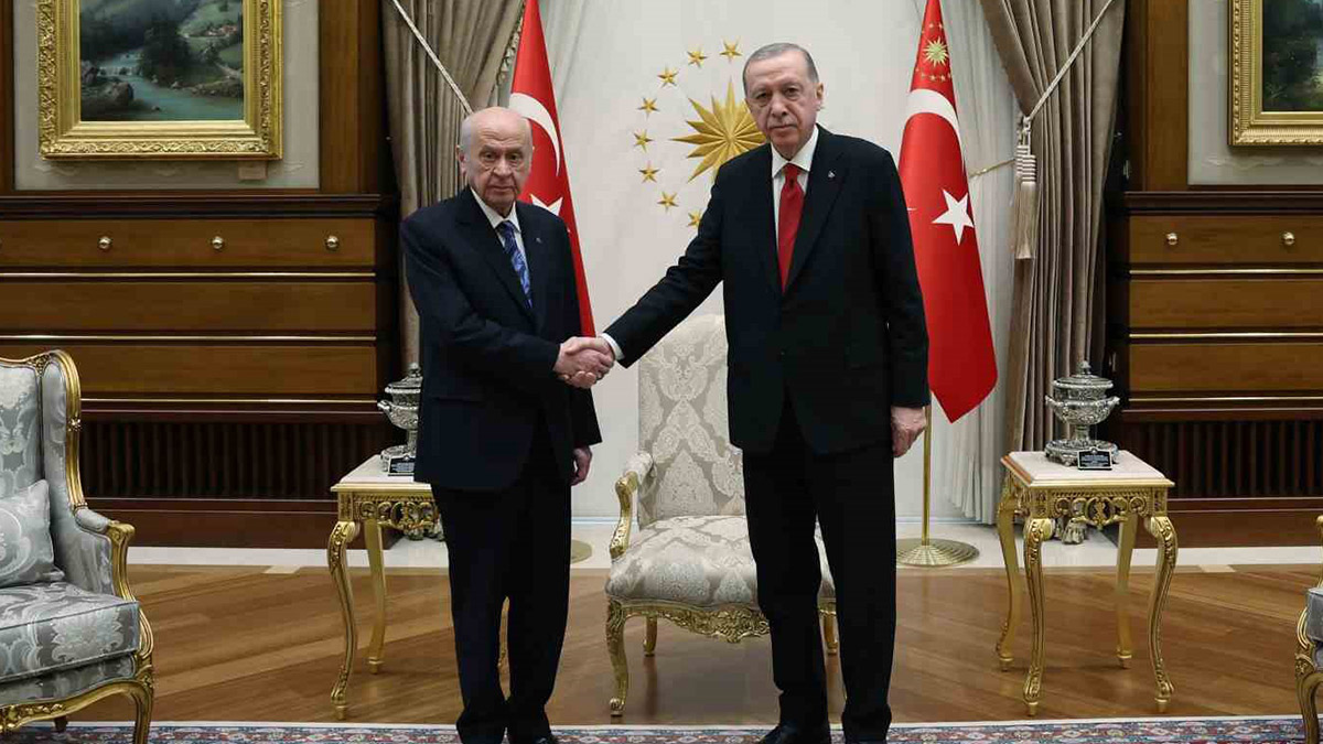 Cumhurbaşkanı Erdoğan ile MHP lideri Bahçeli bir araya geldi