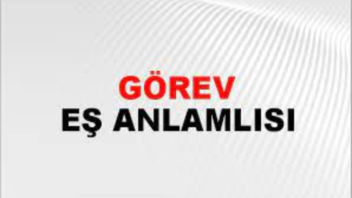 Görev eş anlamlısı