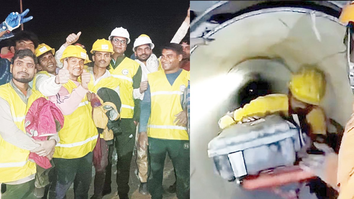 Hindistan'da tünelde mahsur kalan işçiler için 'fare madencileri' devrede: 90 santimlik hayat borusu