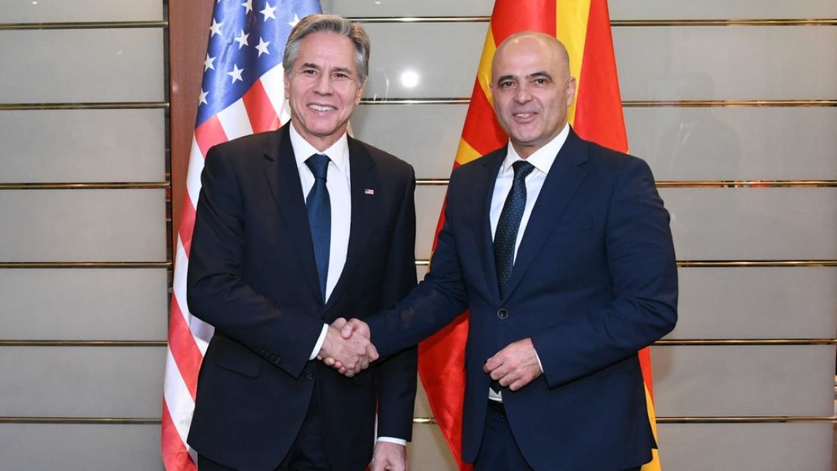 Blinken Kuzey Makedonya Başbakanı ile görüştü