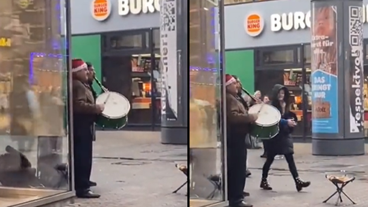 Ramazan davulcuları yılbaşı müziği çaldı