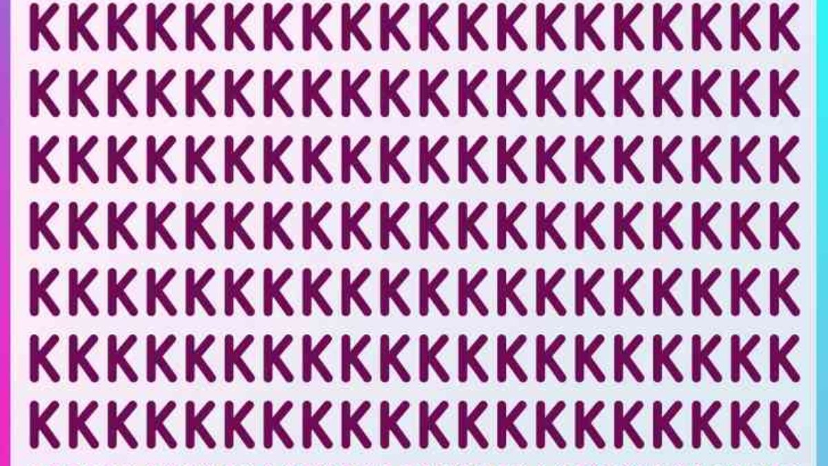 K'lerin arasında gizlenen X'i bulmak için 5 saniyeniz var! Sadece en yüksek IQ'ya sahip olanlar buluyor...