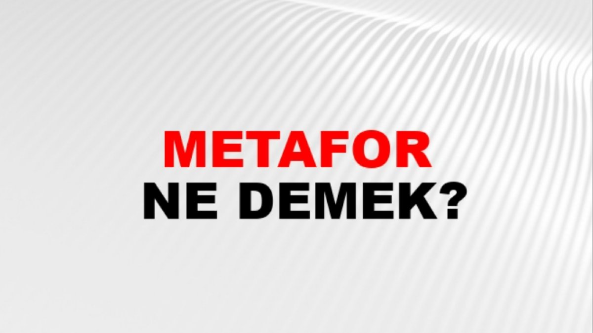 Metafor Ne Demek? - Anlamı ve Kullanımı