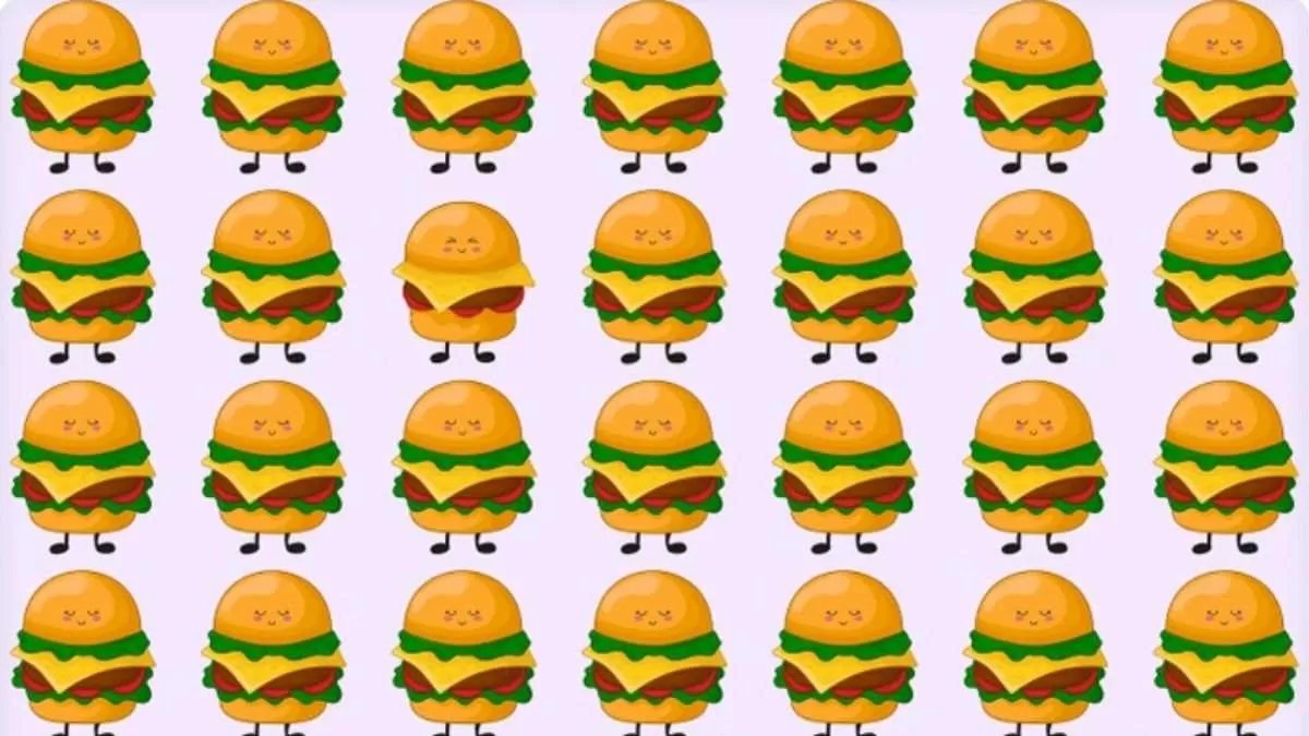 IQ seviyen ne kadar yüksek? Resimdeki farklı burgeri sadece IQ'su 130 ve üzeri olanlar 11 saniyede buluyor...