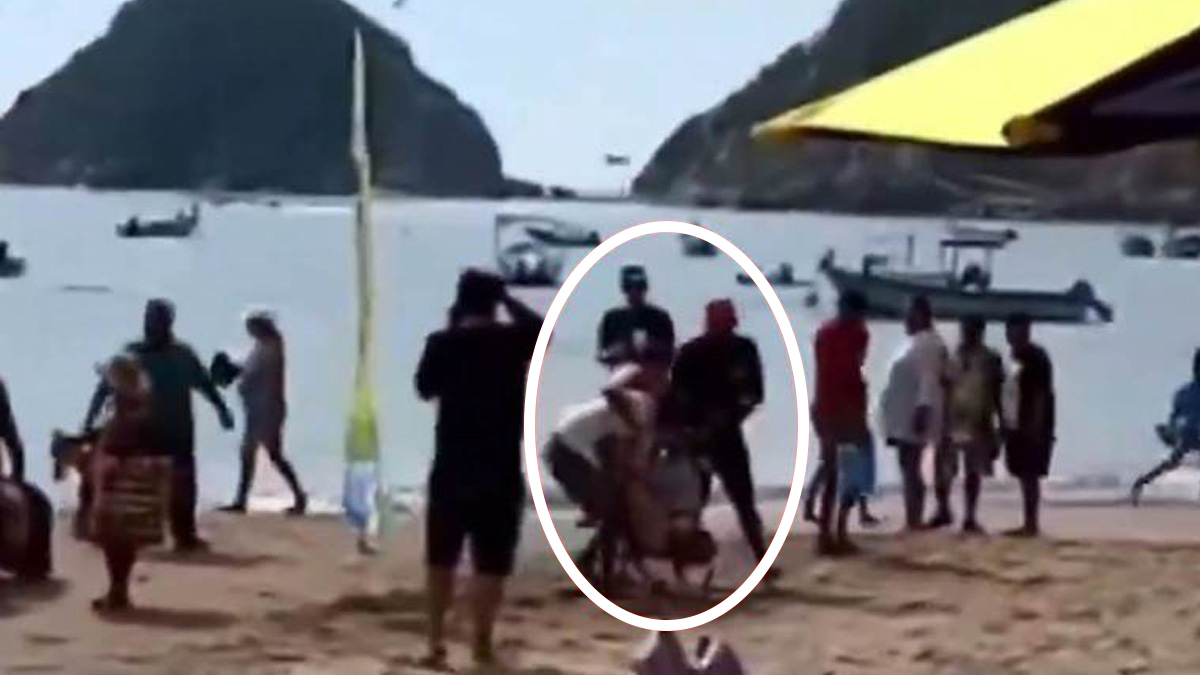 Çevredekiler müdahale etti! Kızıyla yüzen kadın köpekbalığı saldırısına uğradı