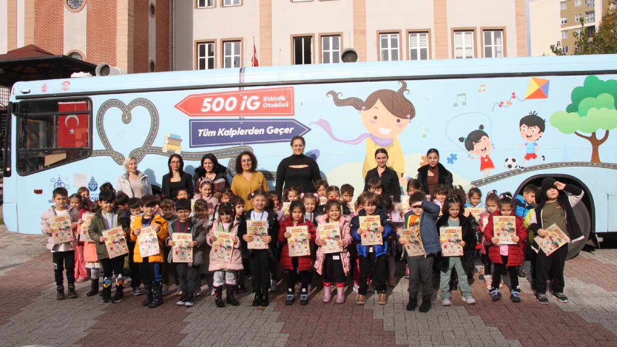 Kartallı minikler ‘Kütüphane Okuluma Geldi’ projesiyle kitapların büyülü dünyasına adım attı