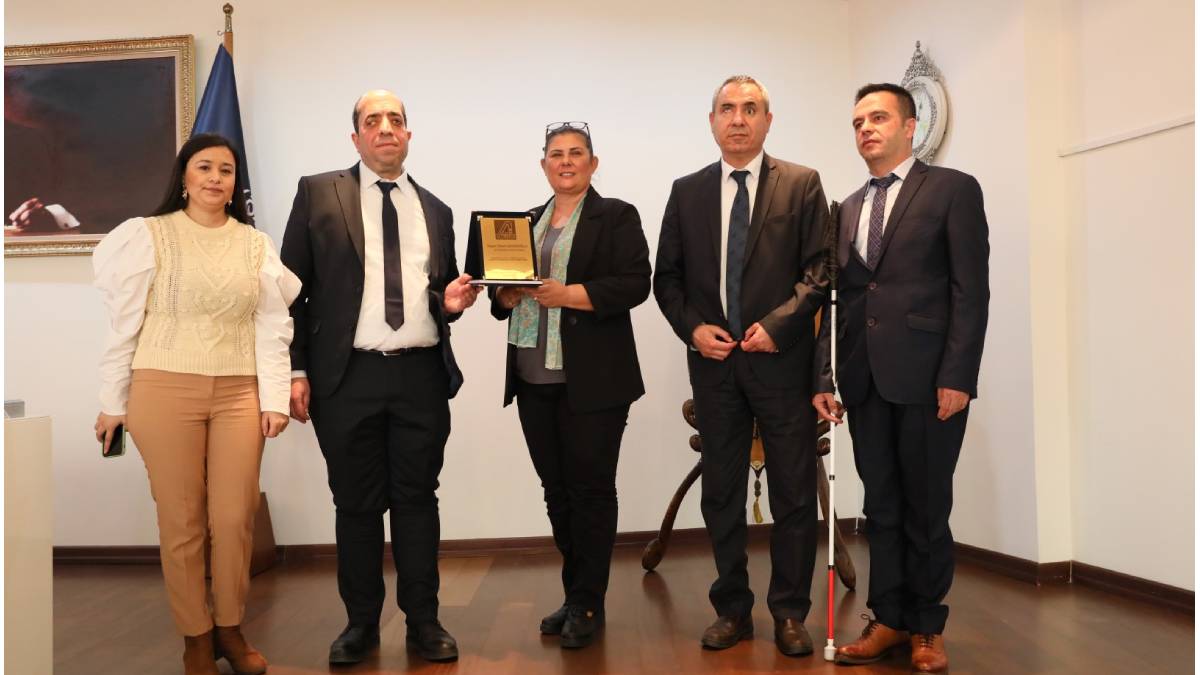 Altı Nokta Körler Derneği'nden Başkan Çerçioğlu'na ziyaret