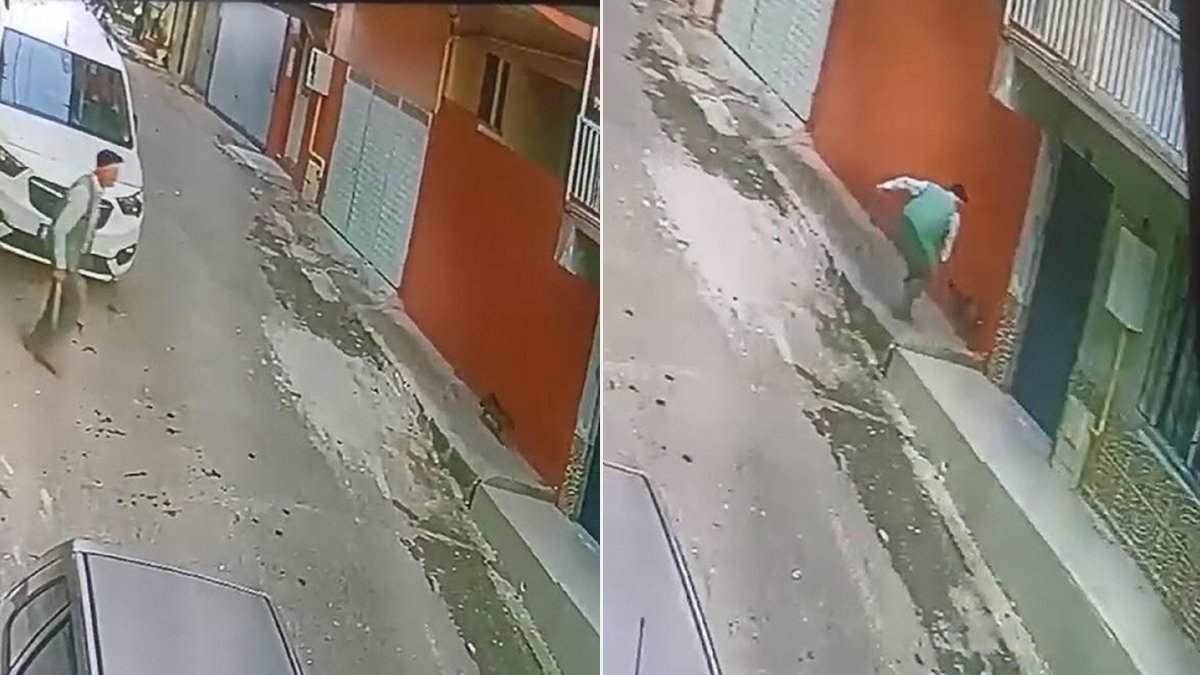 Bu nasıl vicdansızlık! Kediye durduk yere keserle...