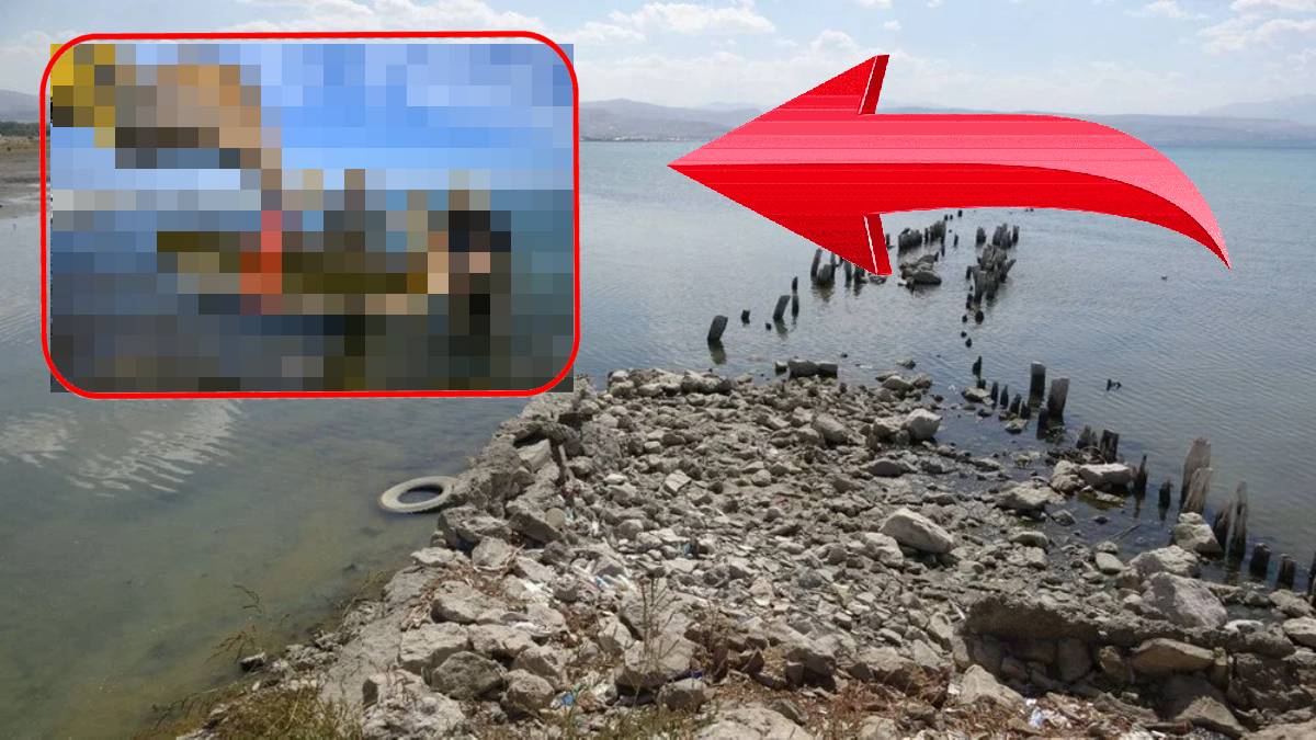 Van Gölü'nün altından çıkanlar görenleri şaşkına çevirdi! Suyun çekilmesiyle tarih fışkırdı... Yüzyıllar öncesinden kalma
