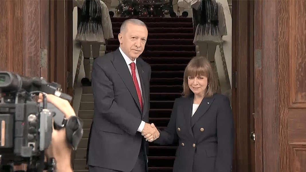Cumhurbaşkanı Erdoğan, Yunan mevkidaşı Sakelaropulu ile görüştü