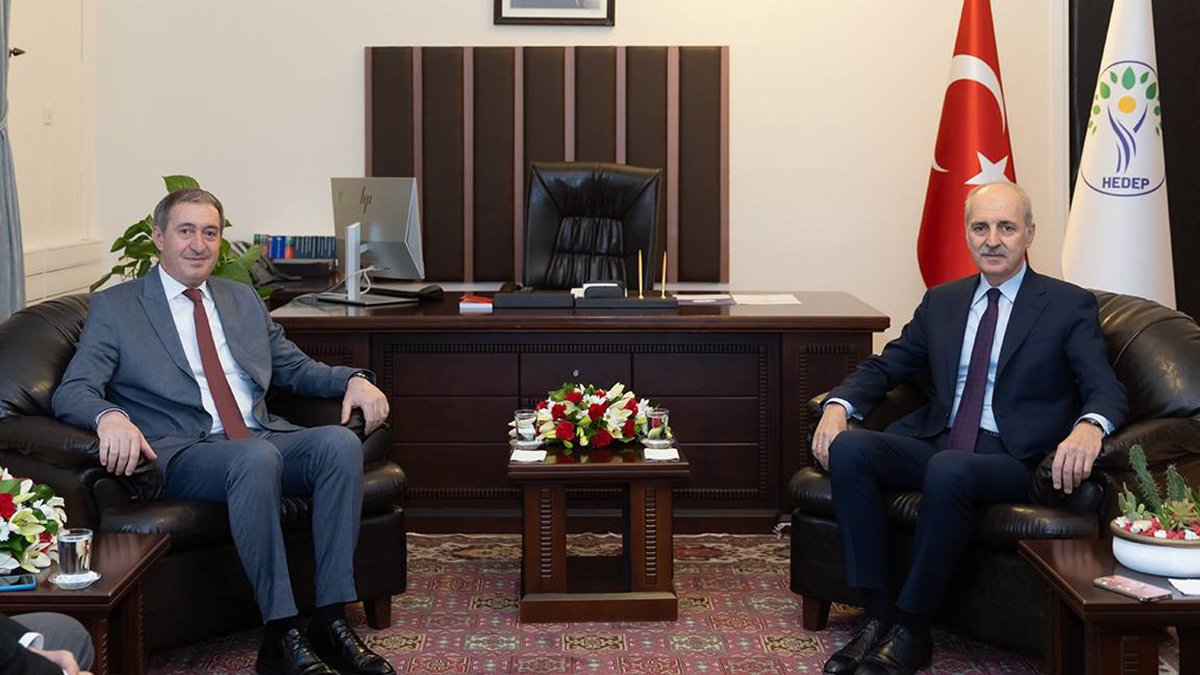 Numan Kurtulmuş'tan HEDEP'e ziyaret