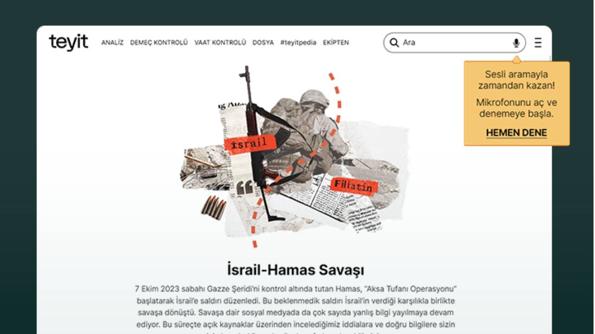 Doğrulama platformu, kriz zamanlarında bilgiye erişimi tasarımın gücüyle kolaylaştırdı