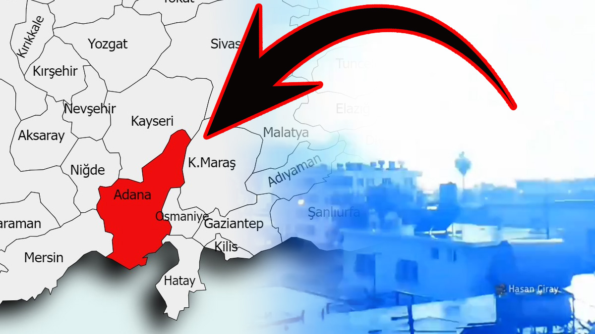 Adana’da korkutan gece! Her yer bir anda bembeyaz oldu… Ardından korkunç bir patlama sesi