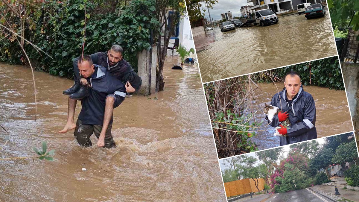 Muğla ve Antalya'yı sağanak vurdu: Dere taştı, yollar göle döndü, evleri su bastı