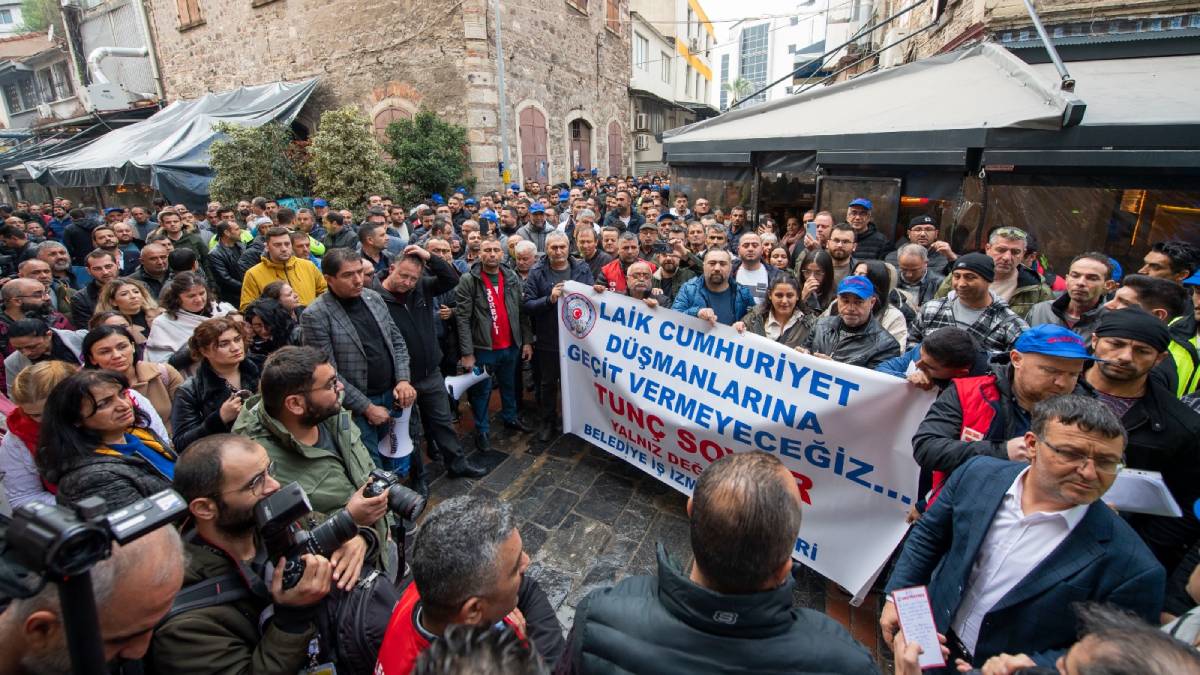 Soyer, canlı bağlantı ile işçilere seslendi