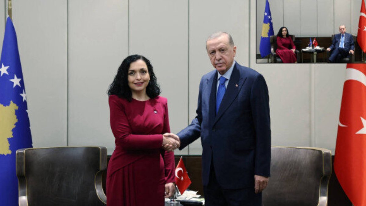 Erdoğan, Kosova Cumhurbaşkanı ile görüştü