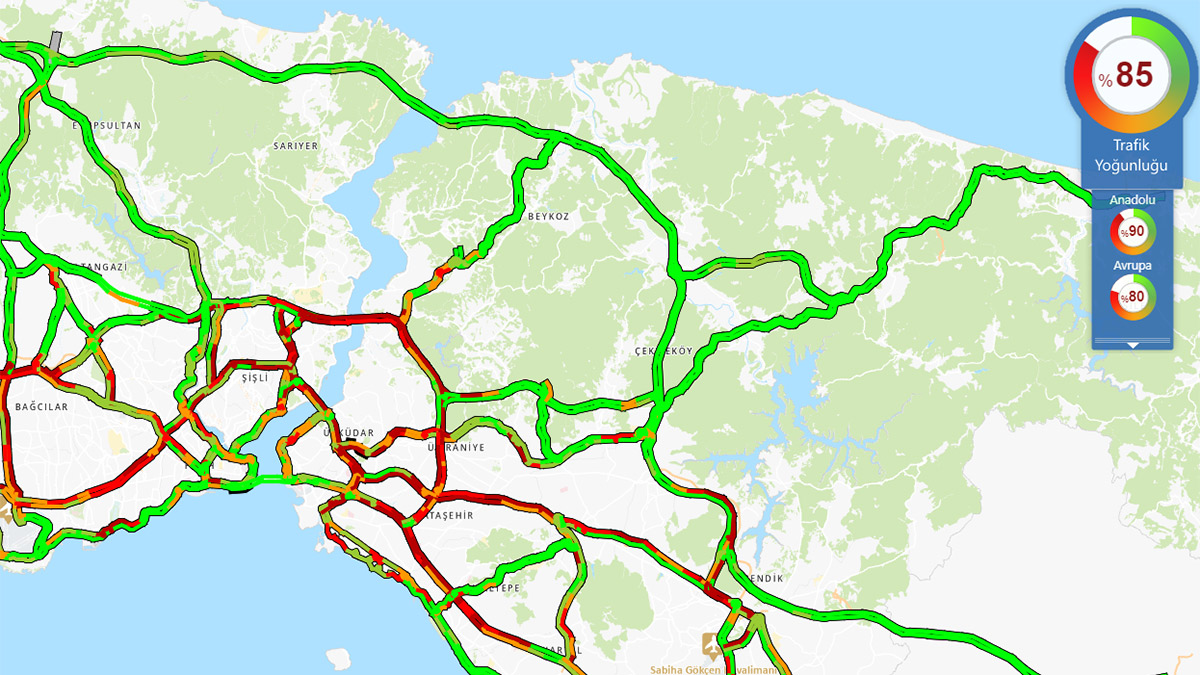 İstanbul'da trafik yoğunluğu! Durma noktasına geldi