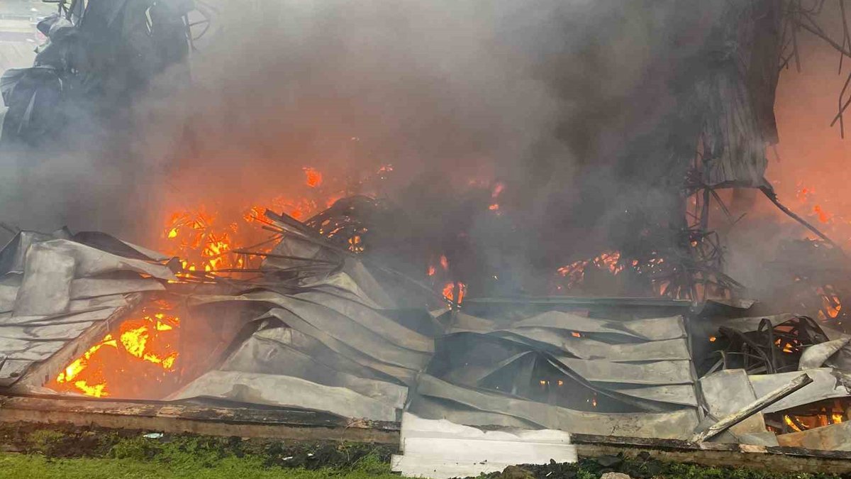 Kocaeli'nde fabrika yangını: Diğer binalara da sıçradı!