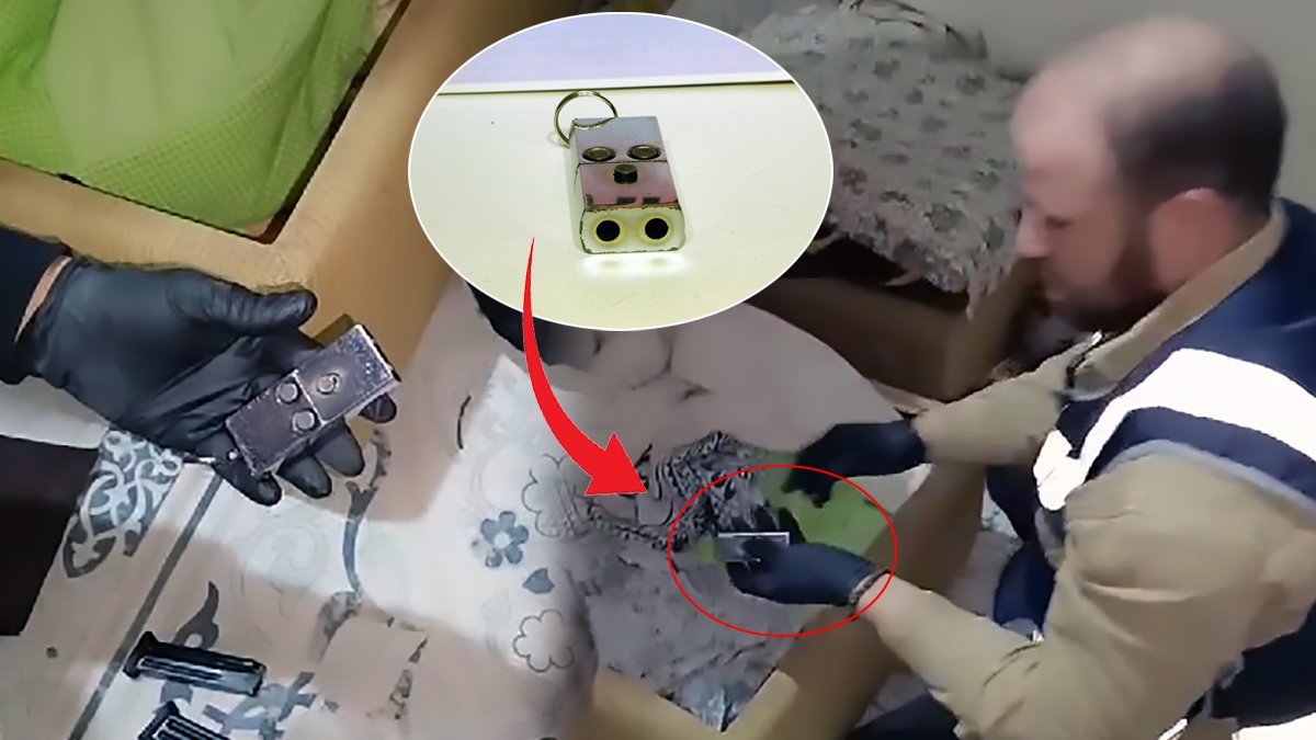 Operasyonda yatak bazasından çıktı: Anahtarlık gibi görünüyor ama...