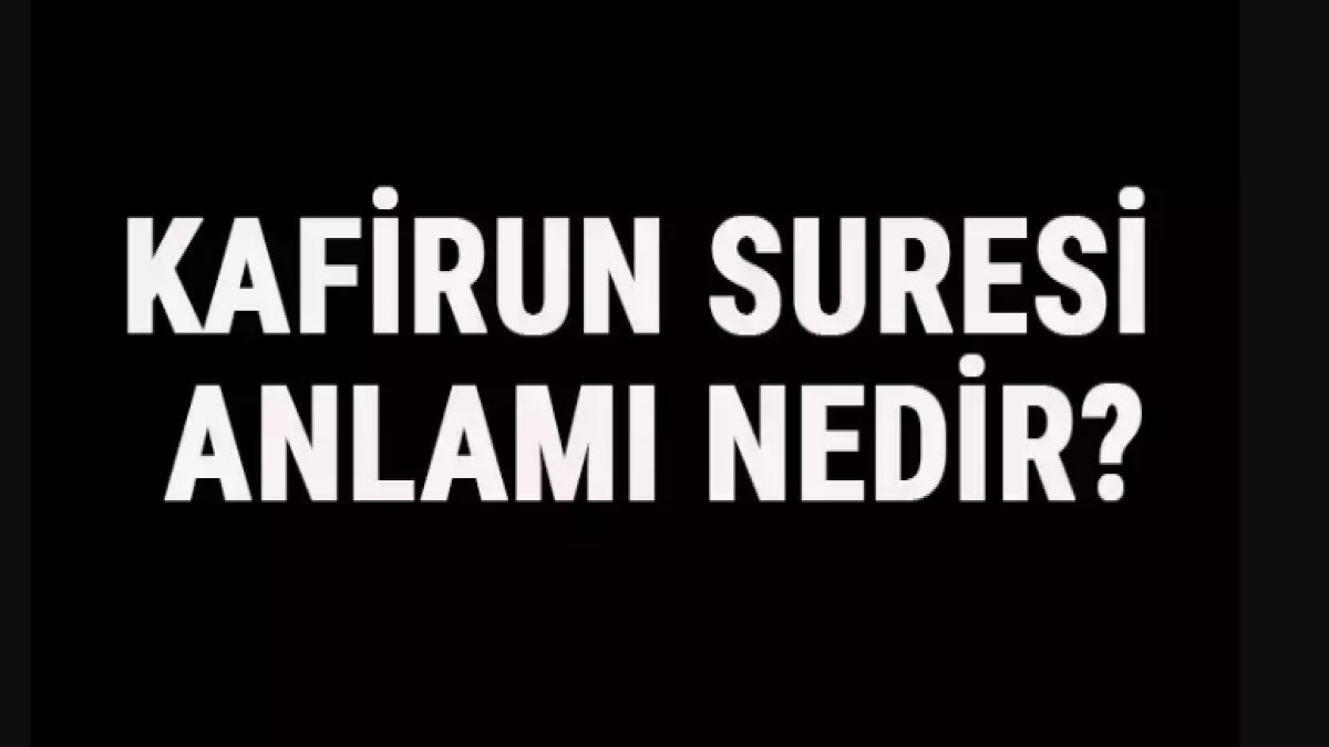 Kafirun Suresinin Anlamı: İslam'da İnanç ve İfade Özgürlüğü