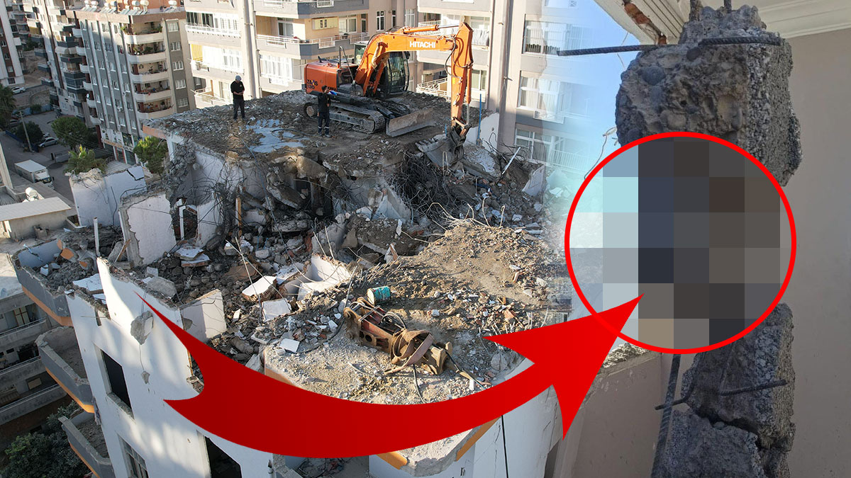 Hasarlı binanın kolonundan çıkanlar 'Yuh artık' dedirtti! Böylesi görülmedi, meğer işçiler...