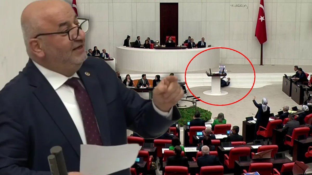 Milletvekili Hasan Bitmez Meclis'te konuşma yaparken yere yığıldı: Durumu ciddi