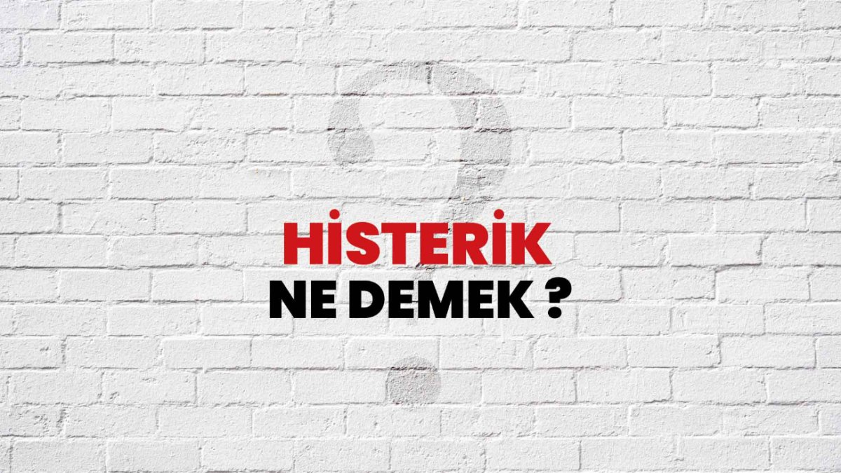 Histerik Ne Demek? - Türkçede Histeri Hakkında Bilmeniz Gereken Her Şey