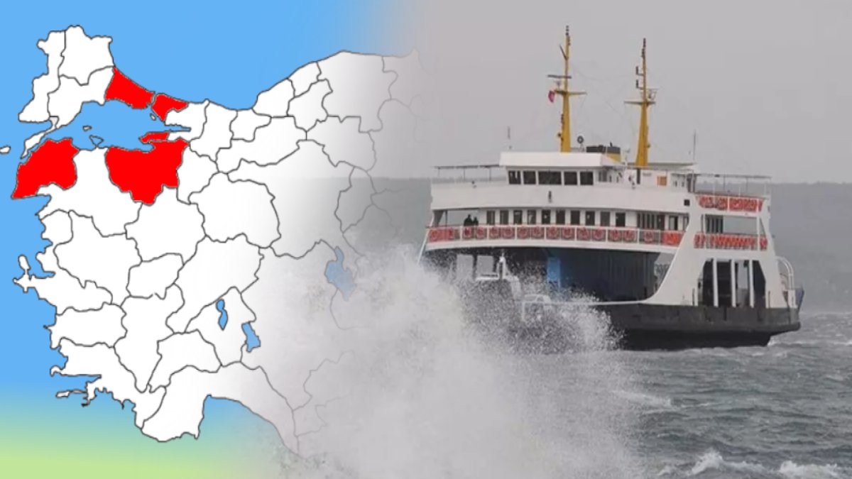 İstanbul, Yalova, Çanakkale, Bursa... Fırtına uyarıları sonrası feribot seferleri iptal edildi!