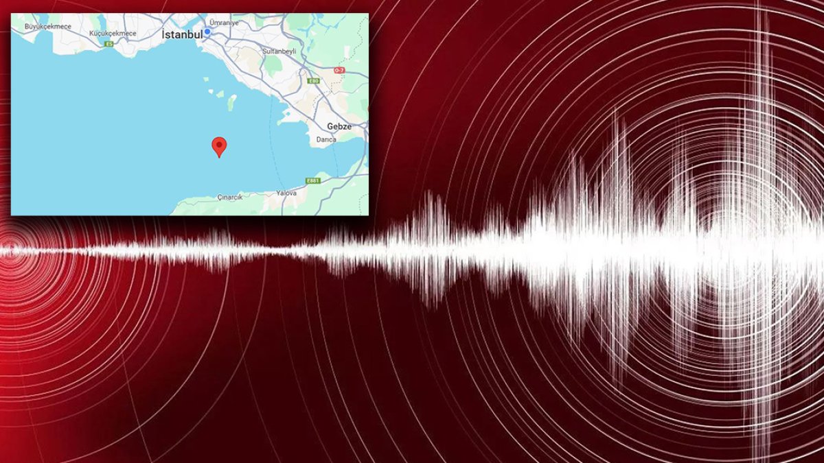 Marmara Denizi'nde 4,1 büyüklüğünde deprem