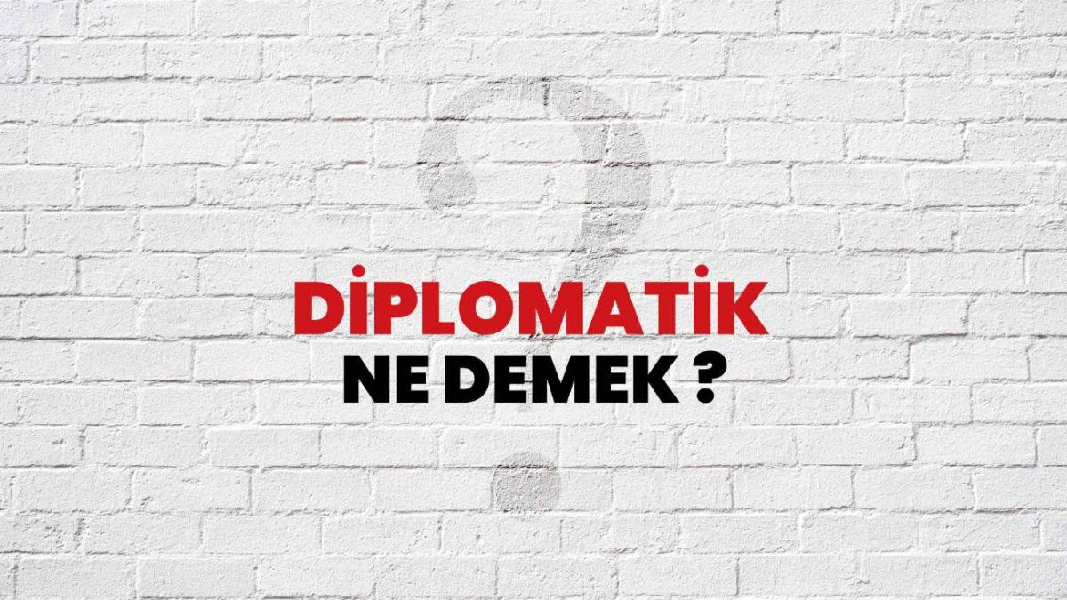 Diplomatik Ne Demek?