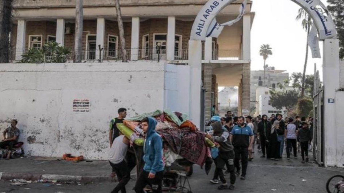 İsrail ordusunun kuşattığı El-Ehli Baptist Hastanesi hizmet dışı kaldı