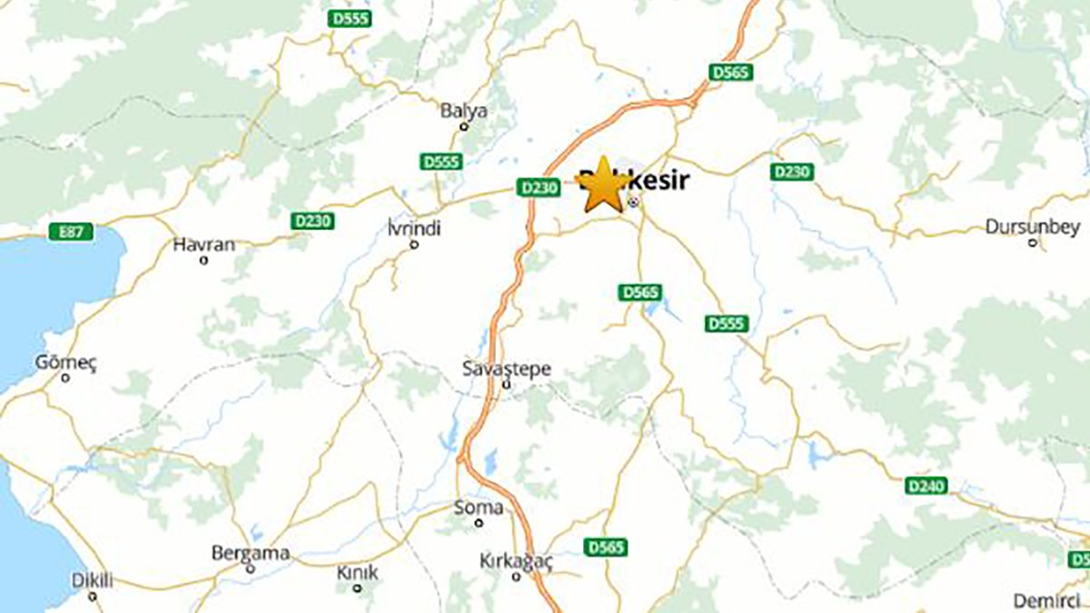 Son dakika! Balıkesir'de korkutan deprem | Son depremler