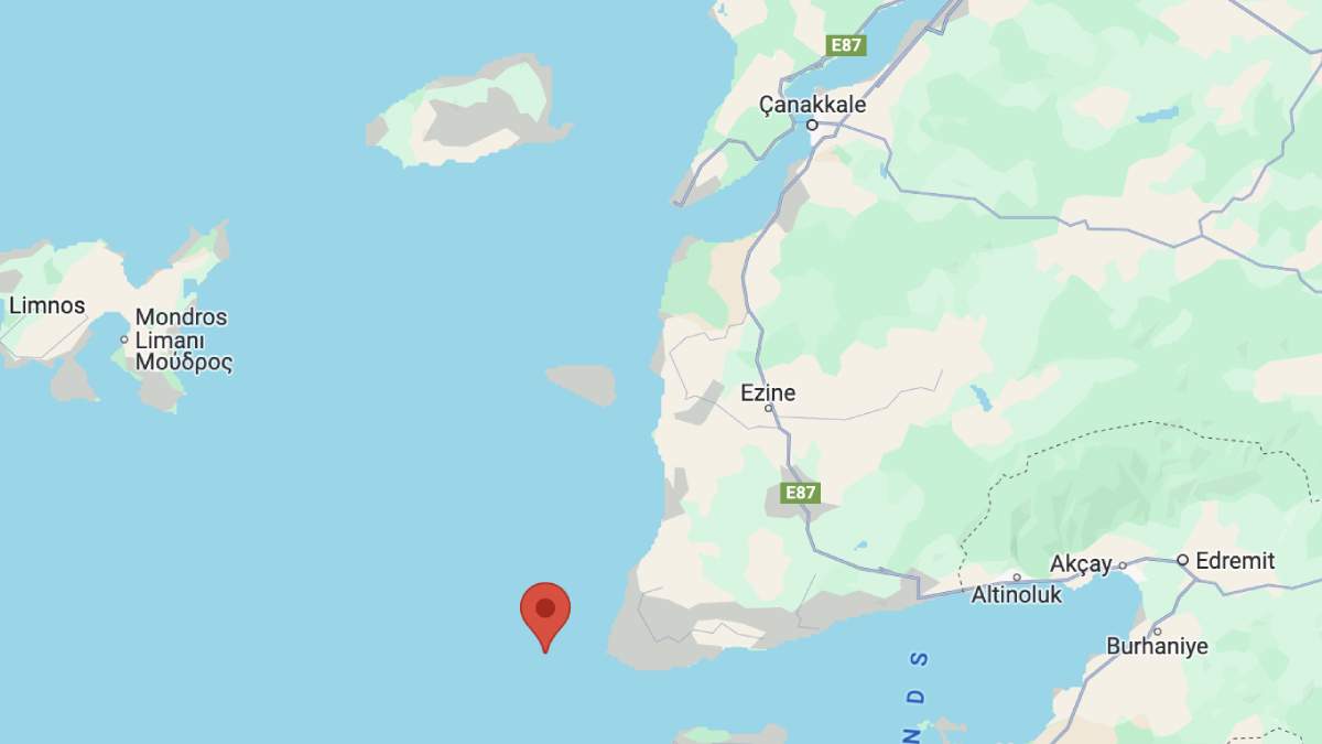 Çanakkale'de deprem I Son depremler