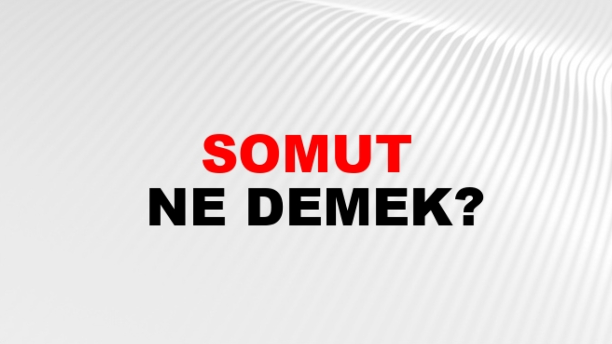 Somut ne demek?