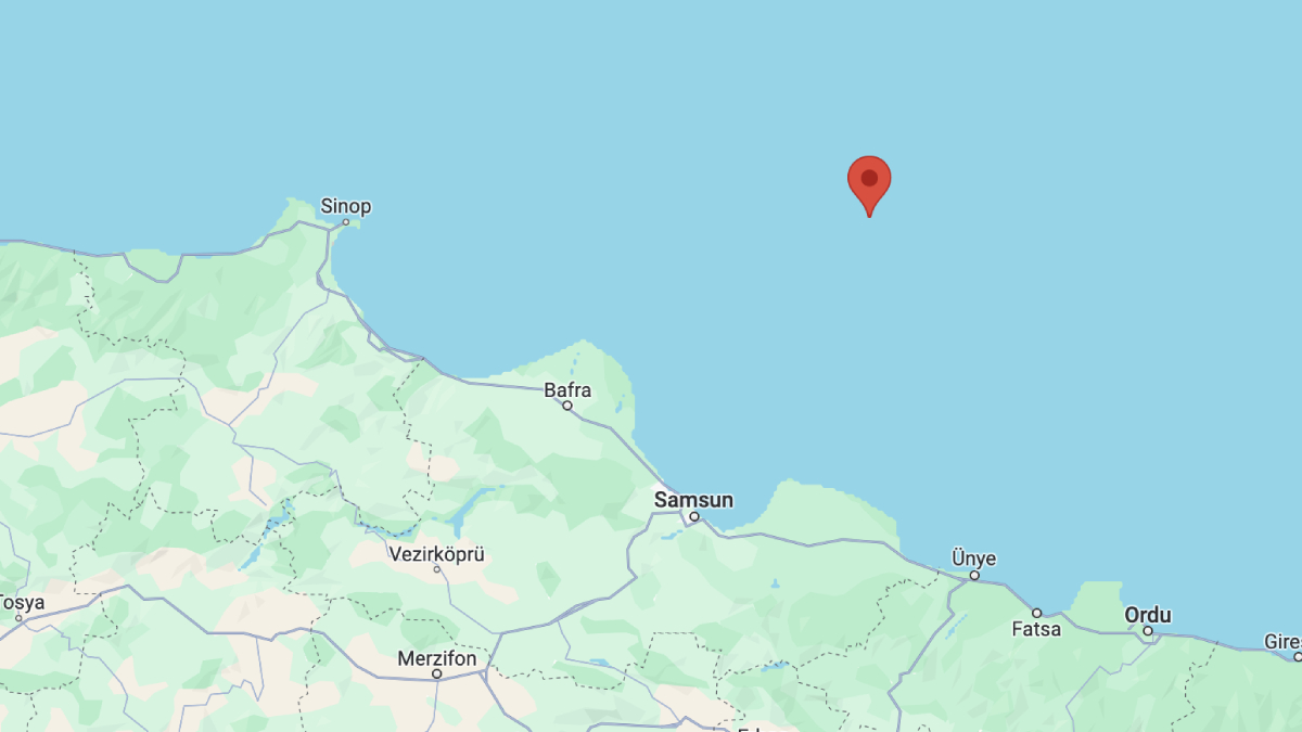 Samsun açıklarında deprem I Son depremler