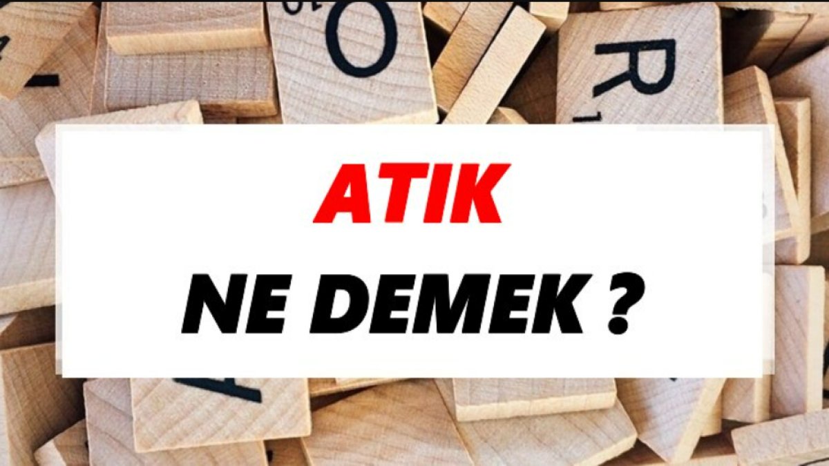 Atık Ne Demek?