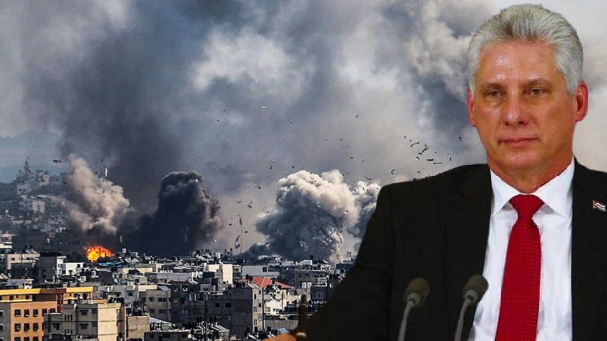 Küba lideri Canel’den İsrail’in katliamına tepki: Filistin halkına uygulanan barbarlığın sonu gelmeli artık