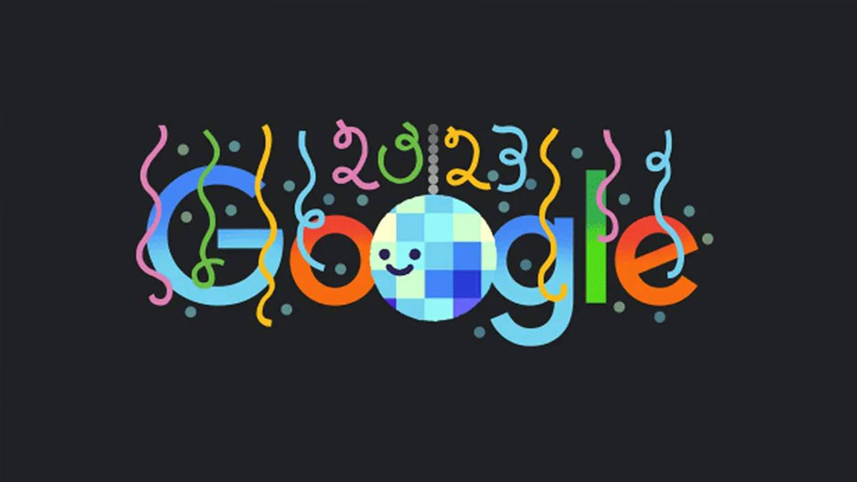 Yeni yıla özel Google'dan 'doodle'