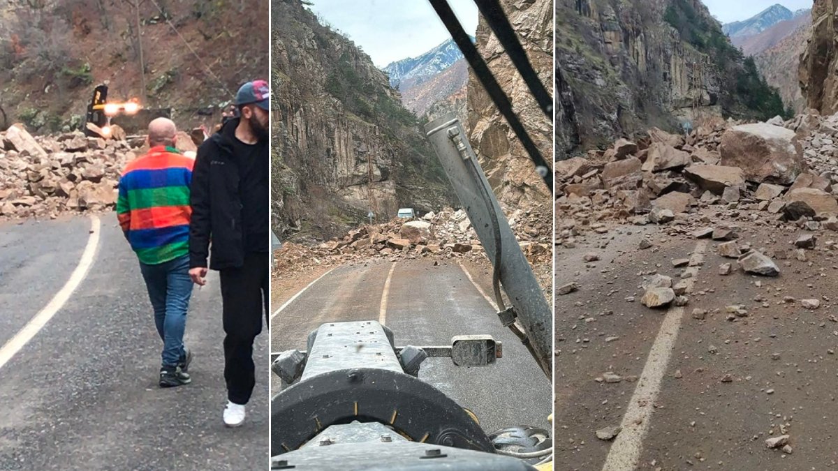 Artvin'de heyelan: Yollar ulaşıma kapandı