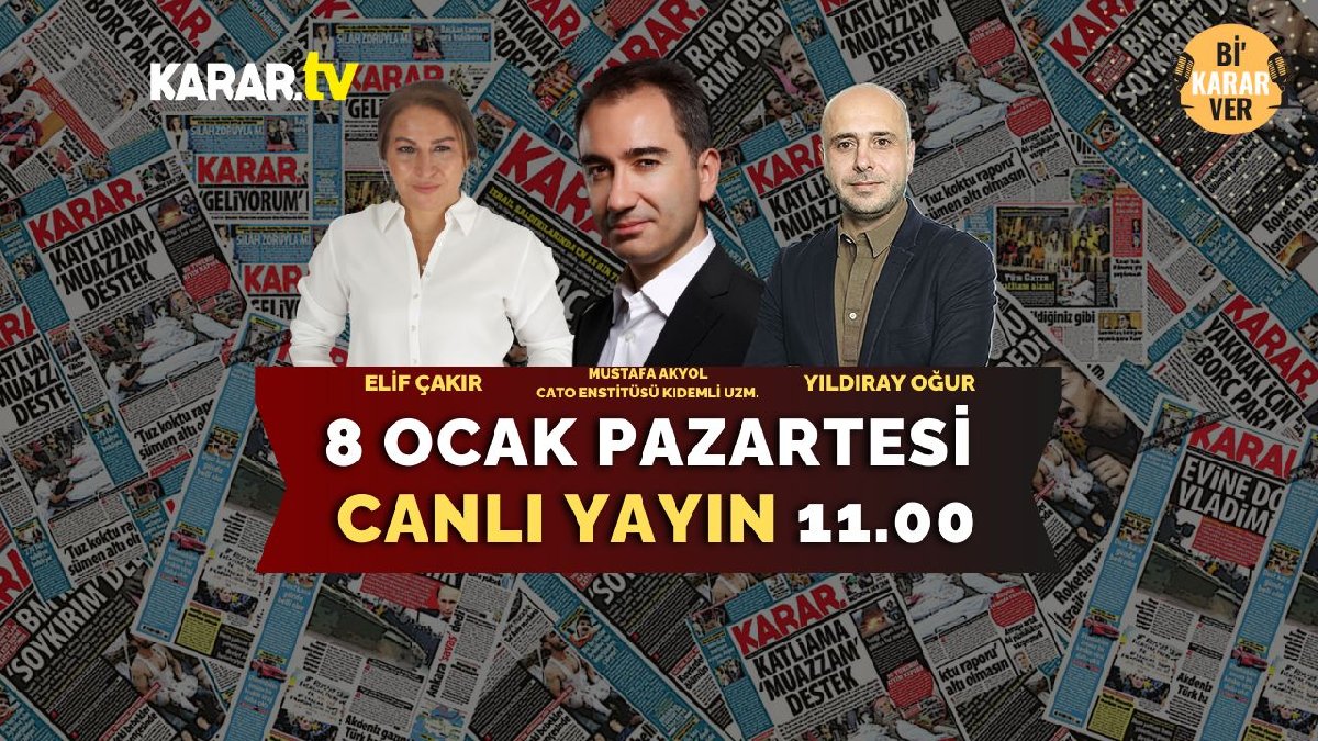 Elif Çakır ve Yıldıray Oğur, Mustafa Akyol ile gündemi tartışıyor