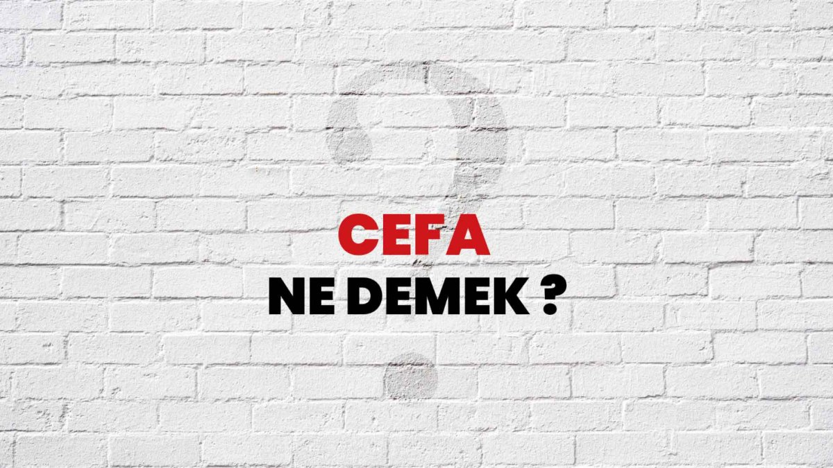 Cefa Ne Demek? - Türkçede Bir Sözcüğün Anlamı
