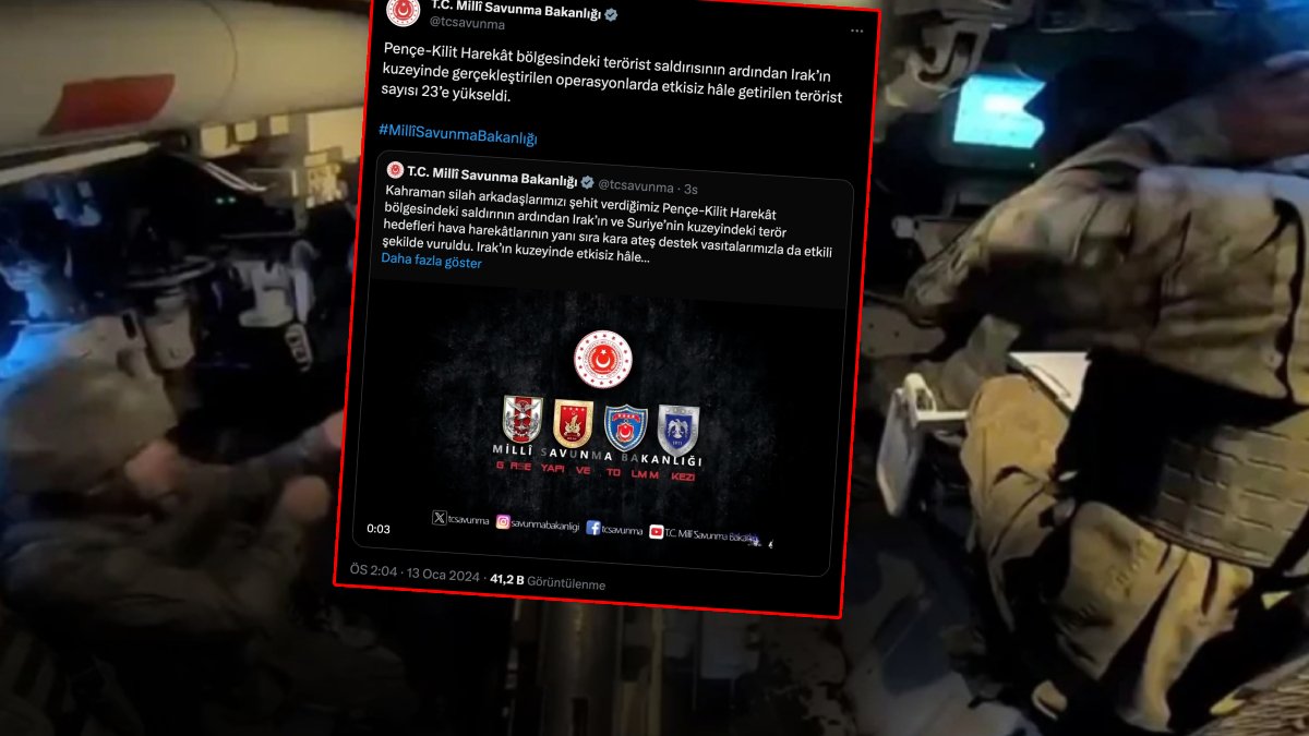 Terör hedeflerine bomba yağıyor! MSB: Öldürülen terörist sayısı 23'e çıktı