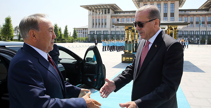Erdoğan ve Nazarbayev'den açıklama: Türkiye'nin Şangay içinde olmasını destekliyoruz